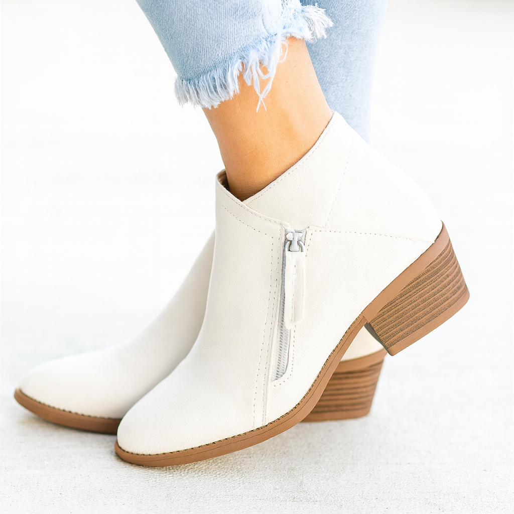 Alise - ortopēdiskie ādas zābaki ar papēdi