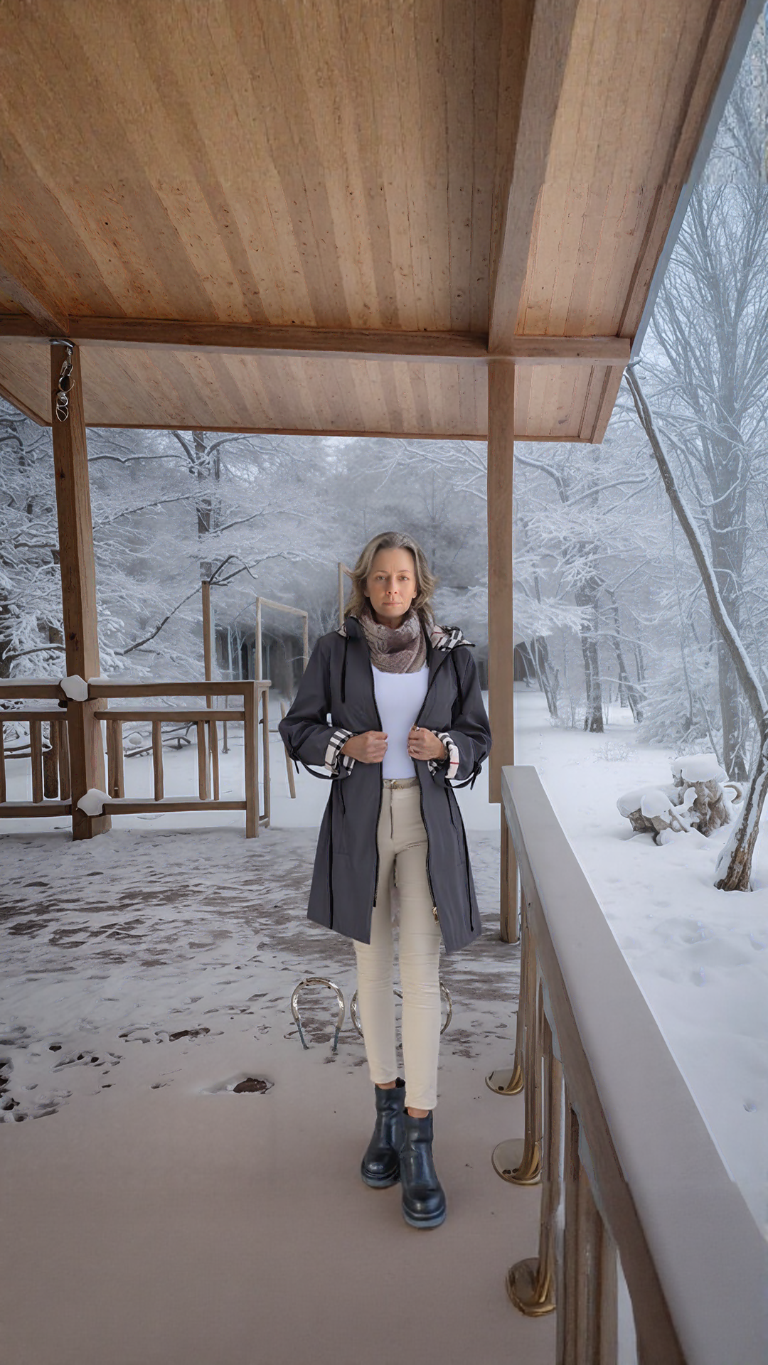 Austra - ūdensnecaurlaidīgā vējjaka ar kapuci