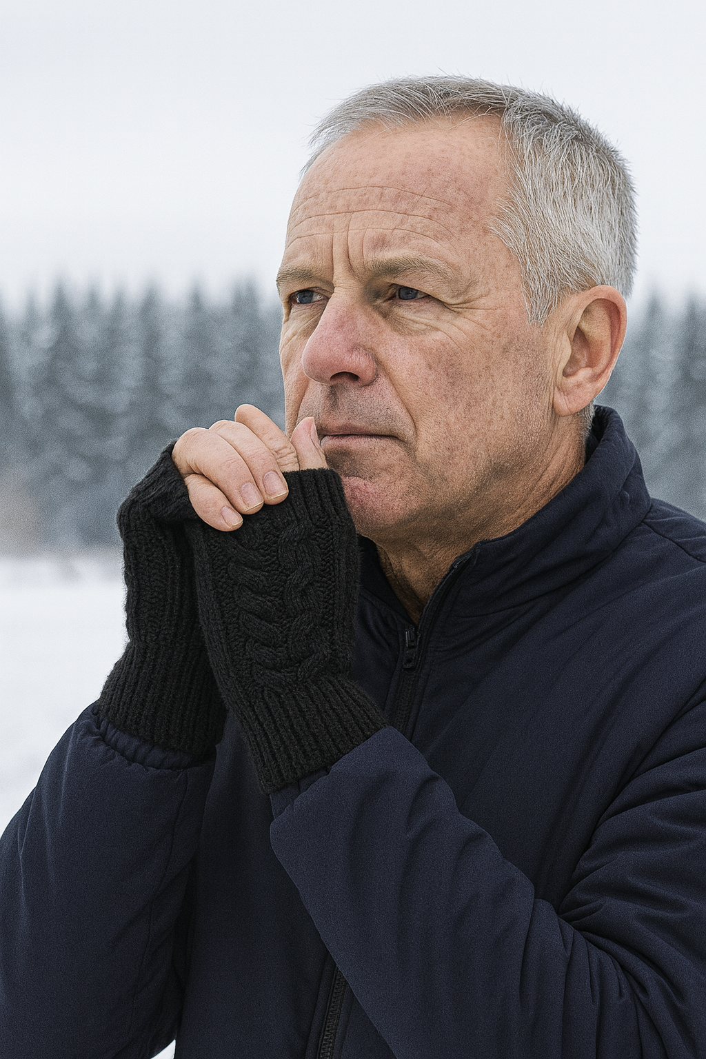 Dace - adītie bezpirkstu cimdi