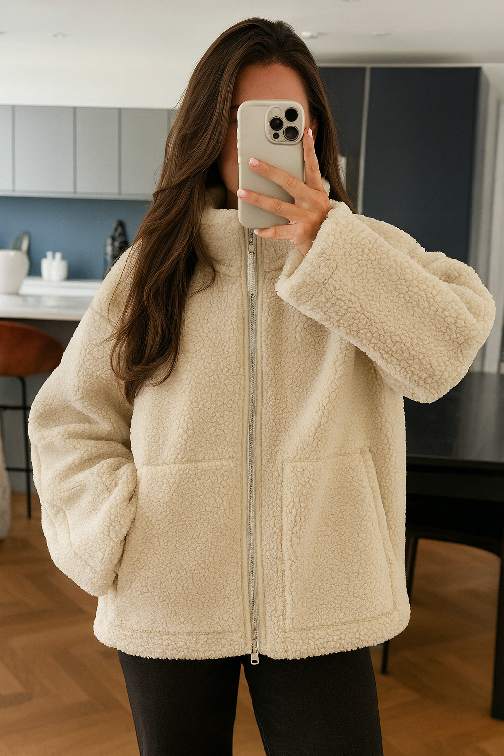 Elise - vilnas maisījuma džemperis ar augstu kaklu