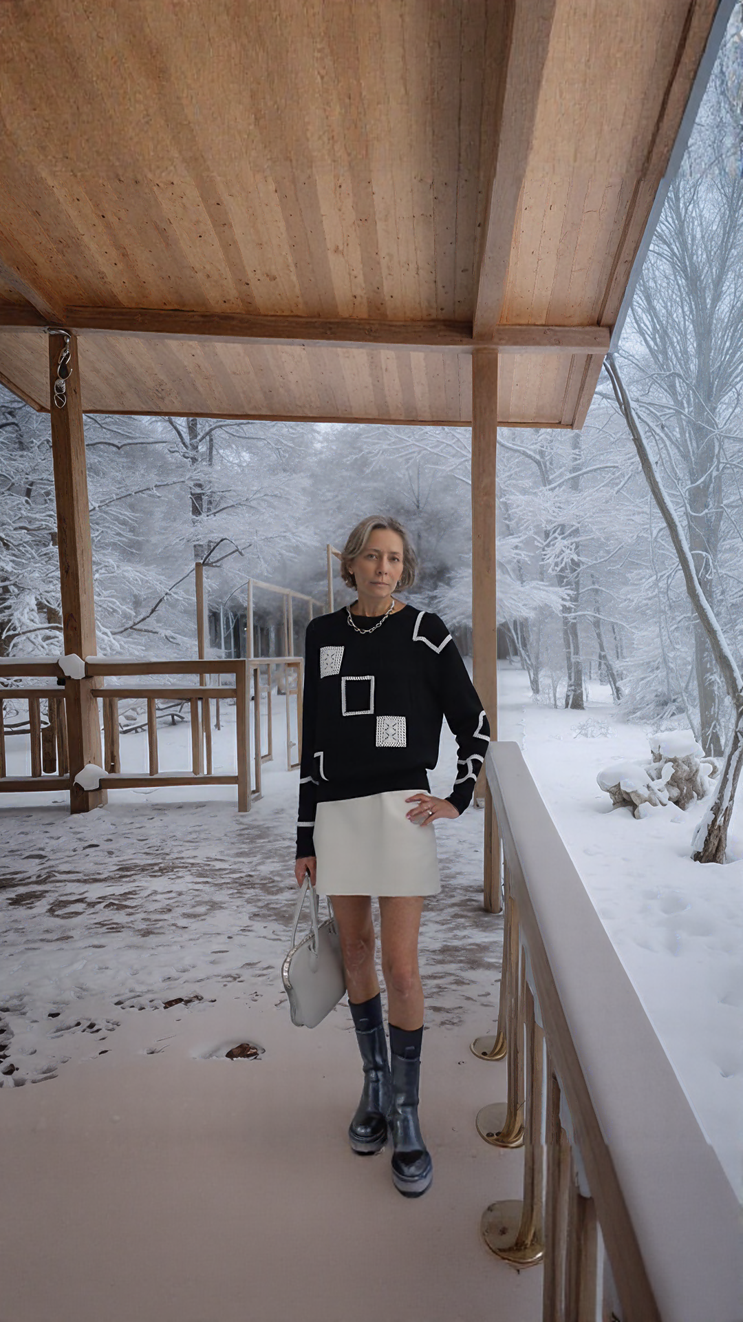 Elvīra - adītā trikotāžas džemperis