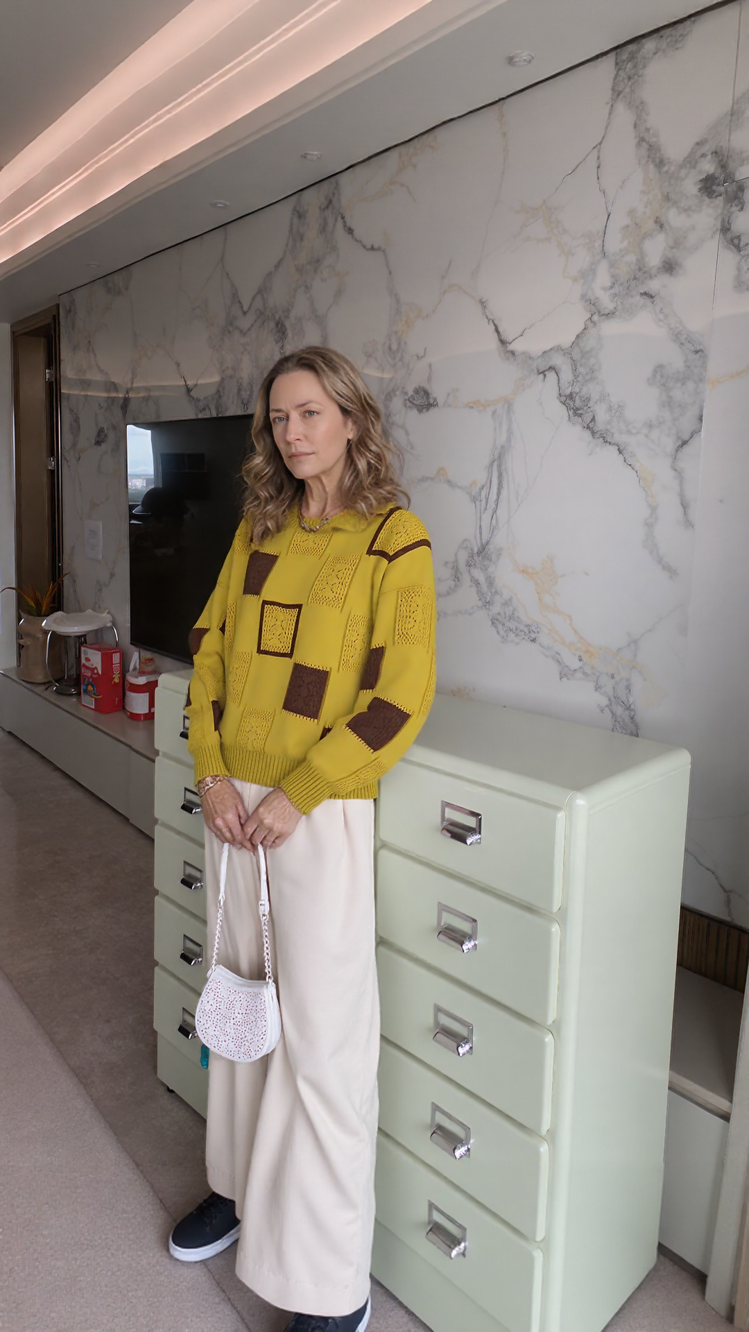 Elvīra - adītā trikotāžas džemperis