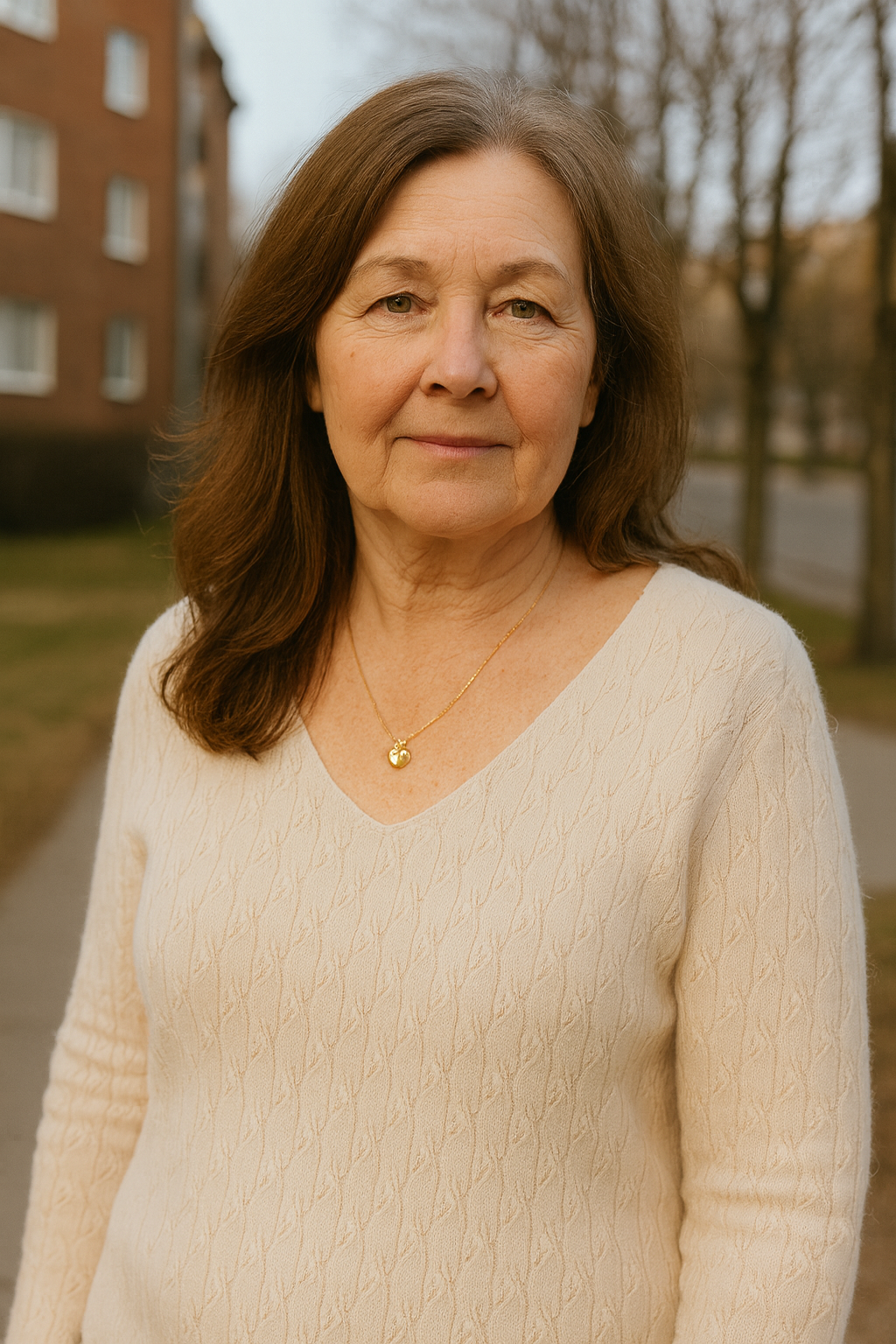 Līga - adīts V veida džemperis