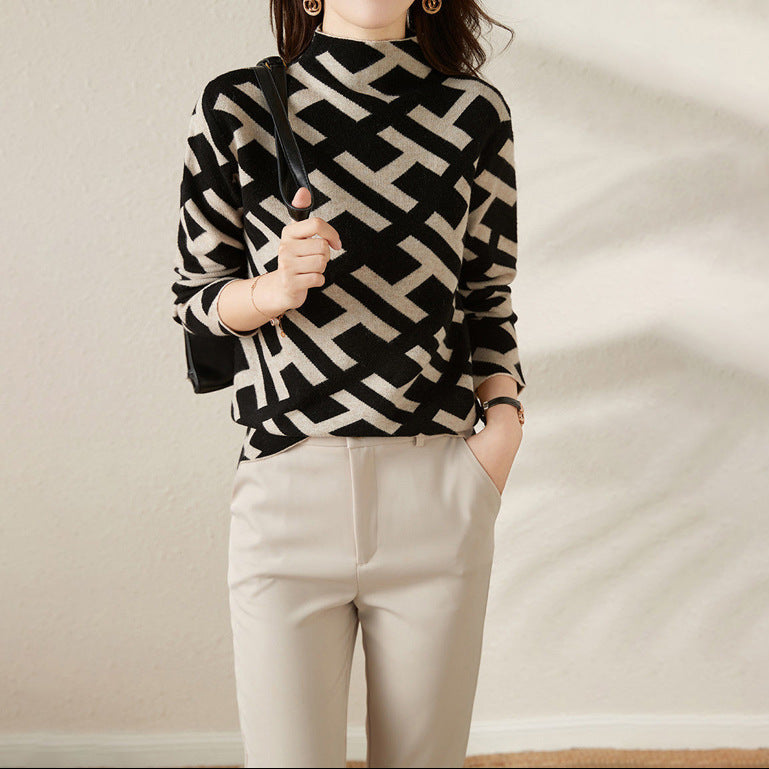 Līvija - Pattern Soft Džemperis