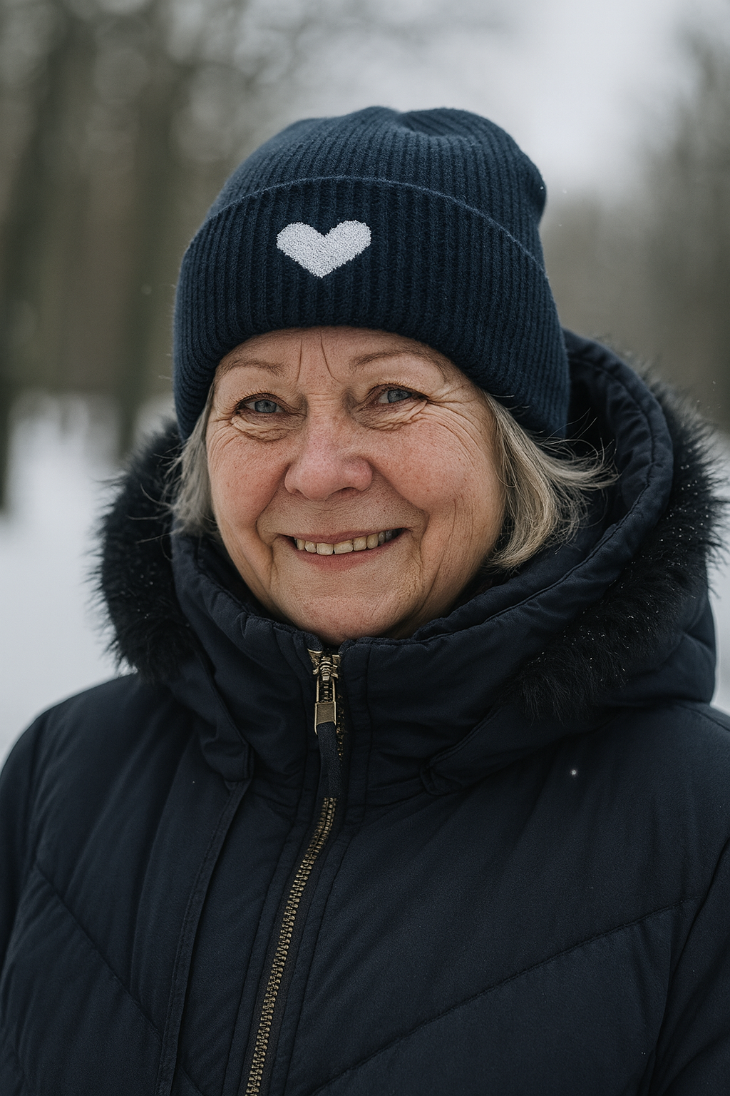 Marta - adīta cepure ar sirsniņu