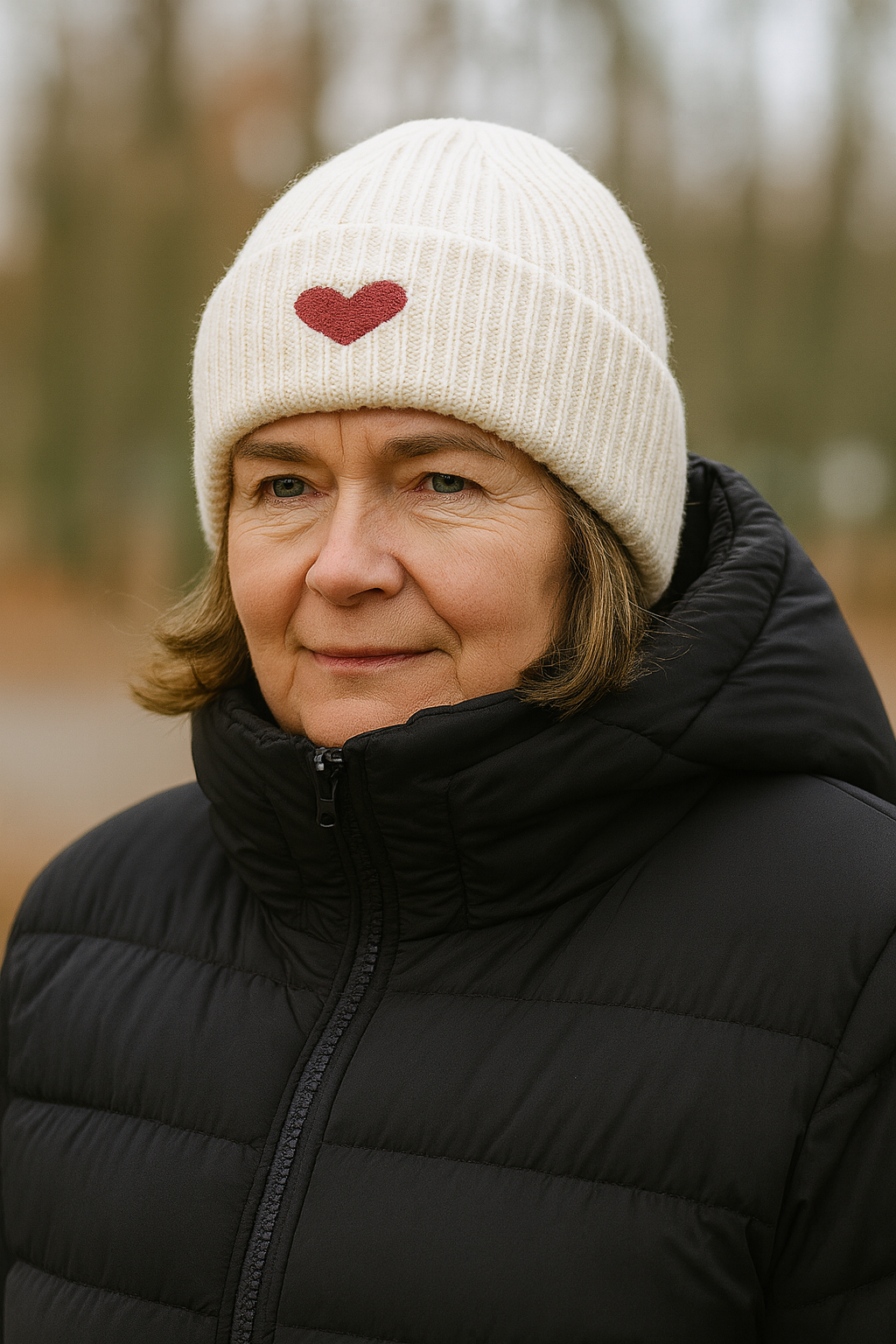 Marta - adīta cepure ar sirsniņu