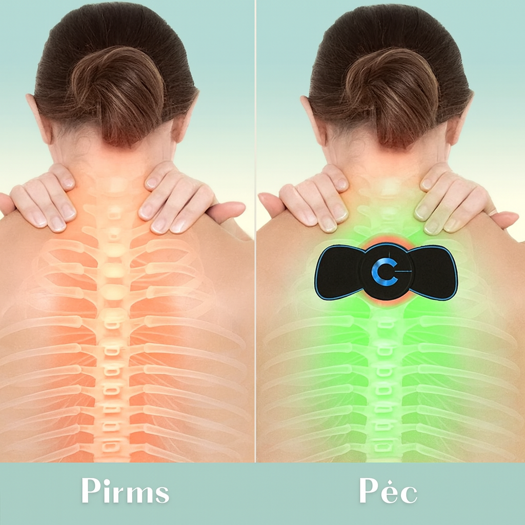 Automātiska kakla/plecu masāžas plāksteris (atkārtoti lietojams)