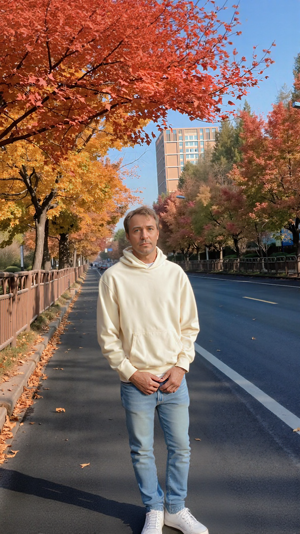 Rainers - kokvilnas brīvā stila hūdijs