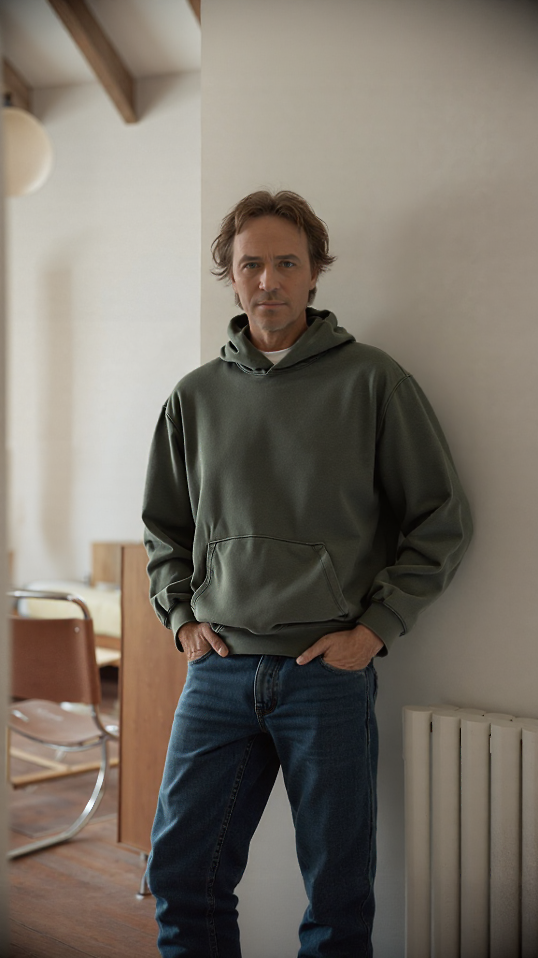 Rainers - kokvilnas brīvā stila hūdijs