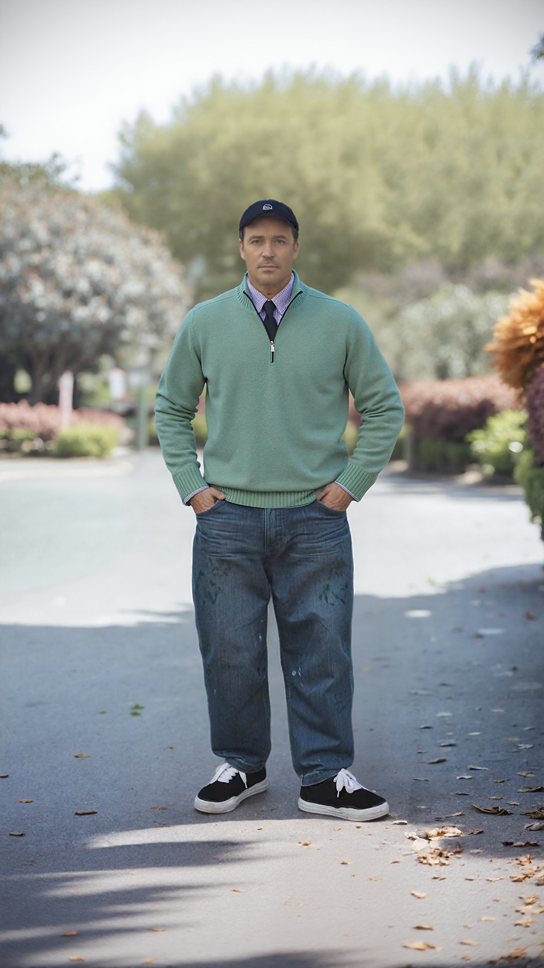 Renārs - trikotāžas džemperis ar rāvējslēdzēju