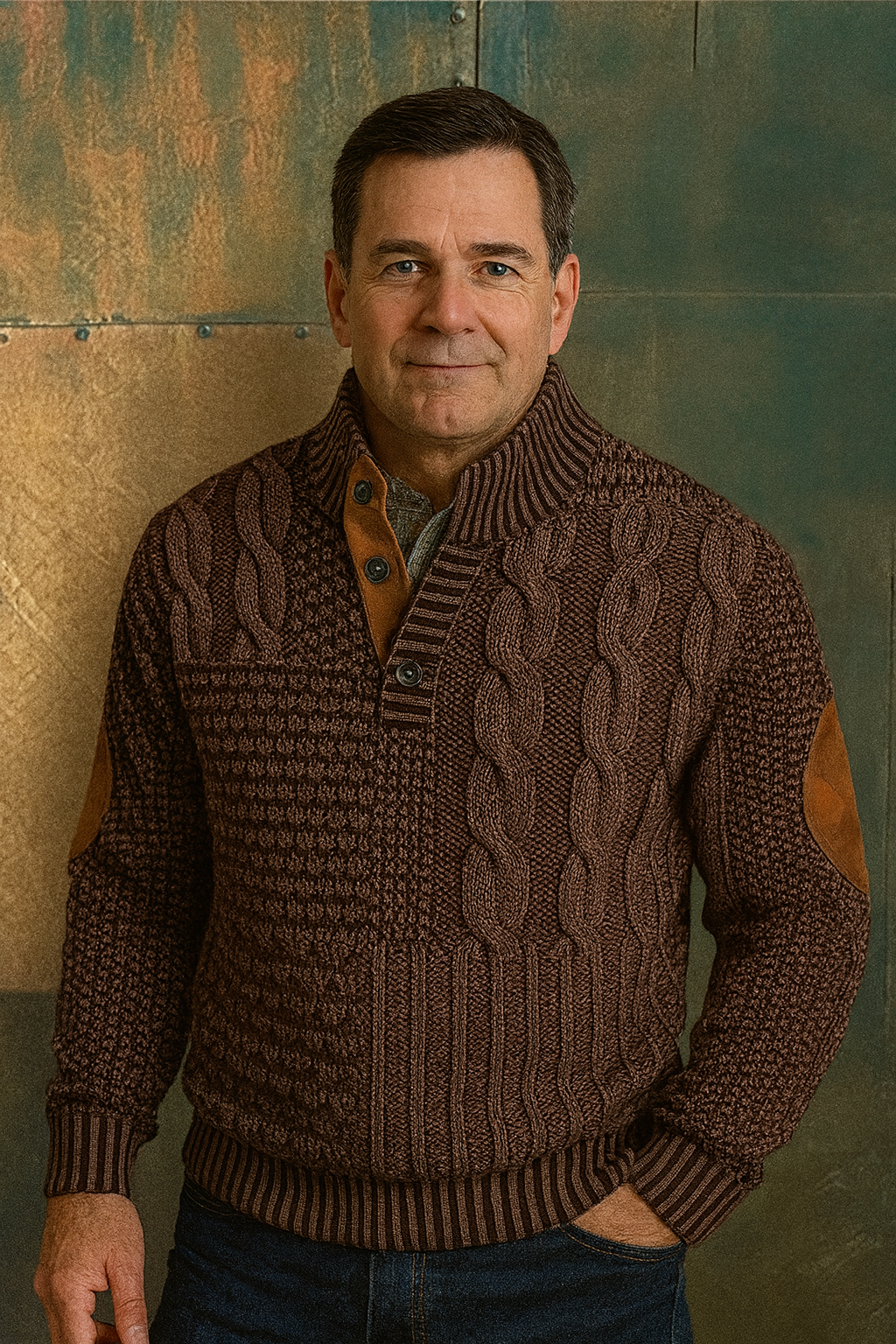 Rihards - pogājamais trikotāžas džemperis