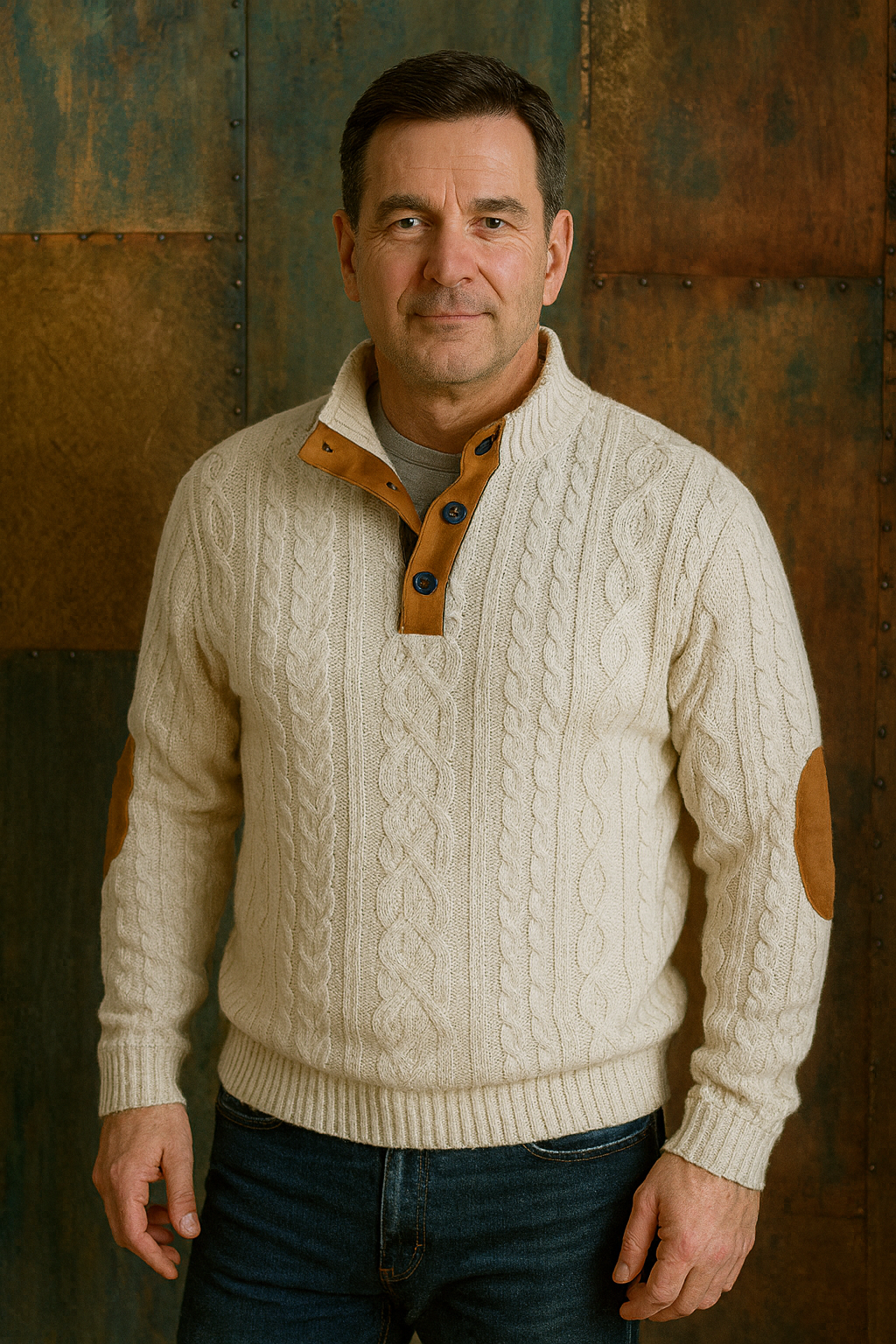 Rihards - pogājamais trikotāžas džemperis